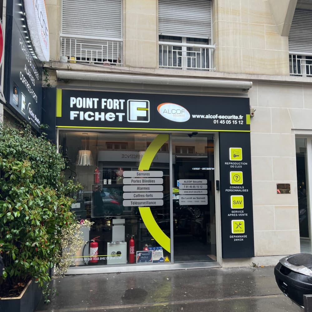 Nouvelle devanture Alcof 16ème