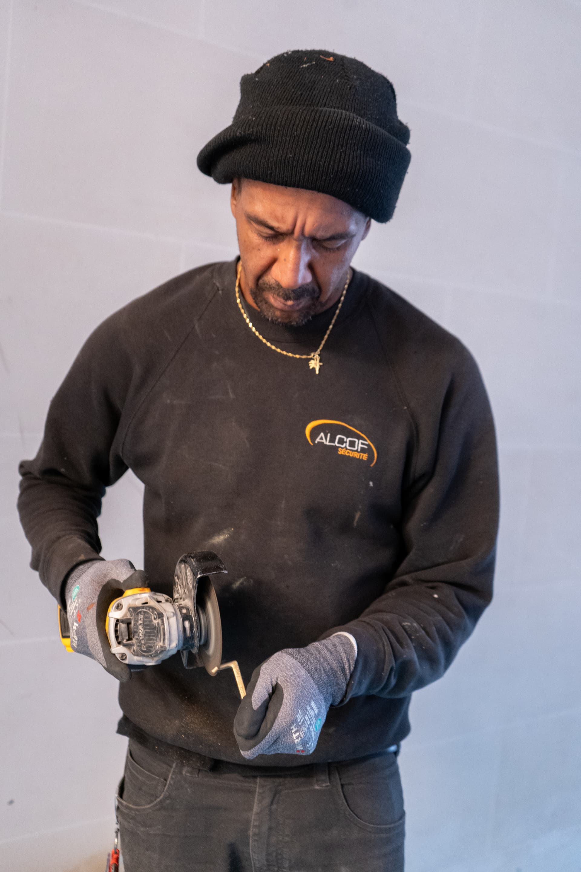 Verrière atelier acier et verre dépoli