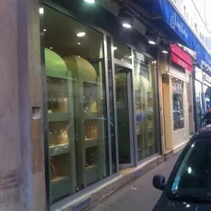 Vitrine blindée joaillerie